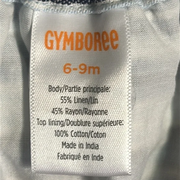 New Gymboree Sandy Shores Baby Girl Linen Striped Sun Dress with Bloomers